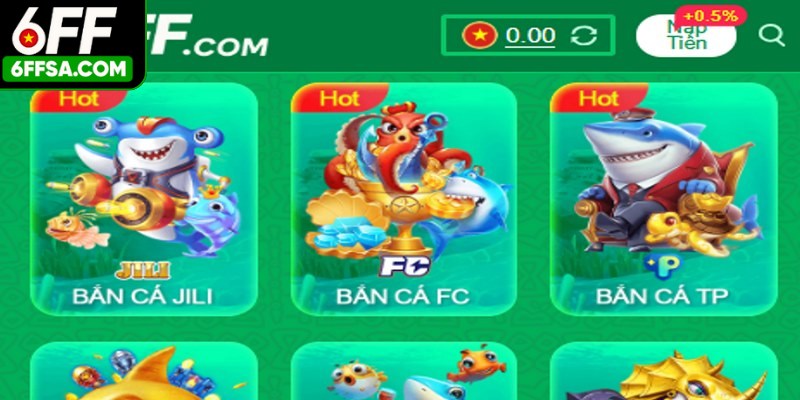 Đánh giá 6FF với kho game cá cược ấn tượng 