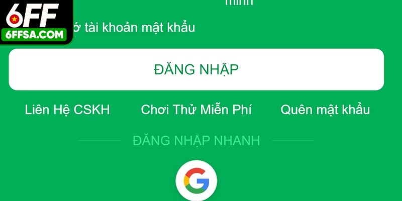 Bị quên mật khẩu 6FF là trường hợp phổ biến rất nhiều người chơi mắc phải